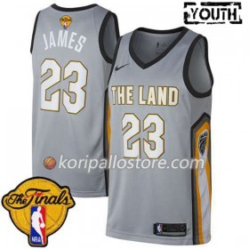 Cleveland Cavaliers LeBron James 23 2018 NBA Finals Patch Nike Vihreä Lasten Pelipaidat Swingman